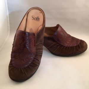 Lovely BoHo Sofft mules size 8W